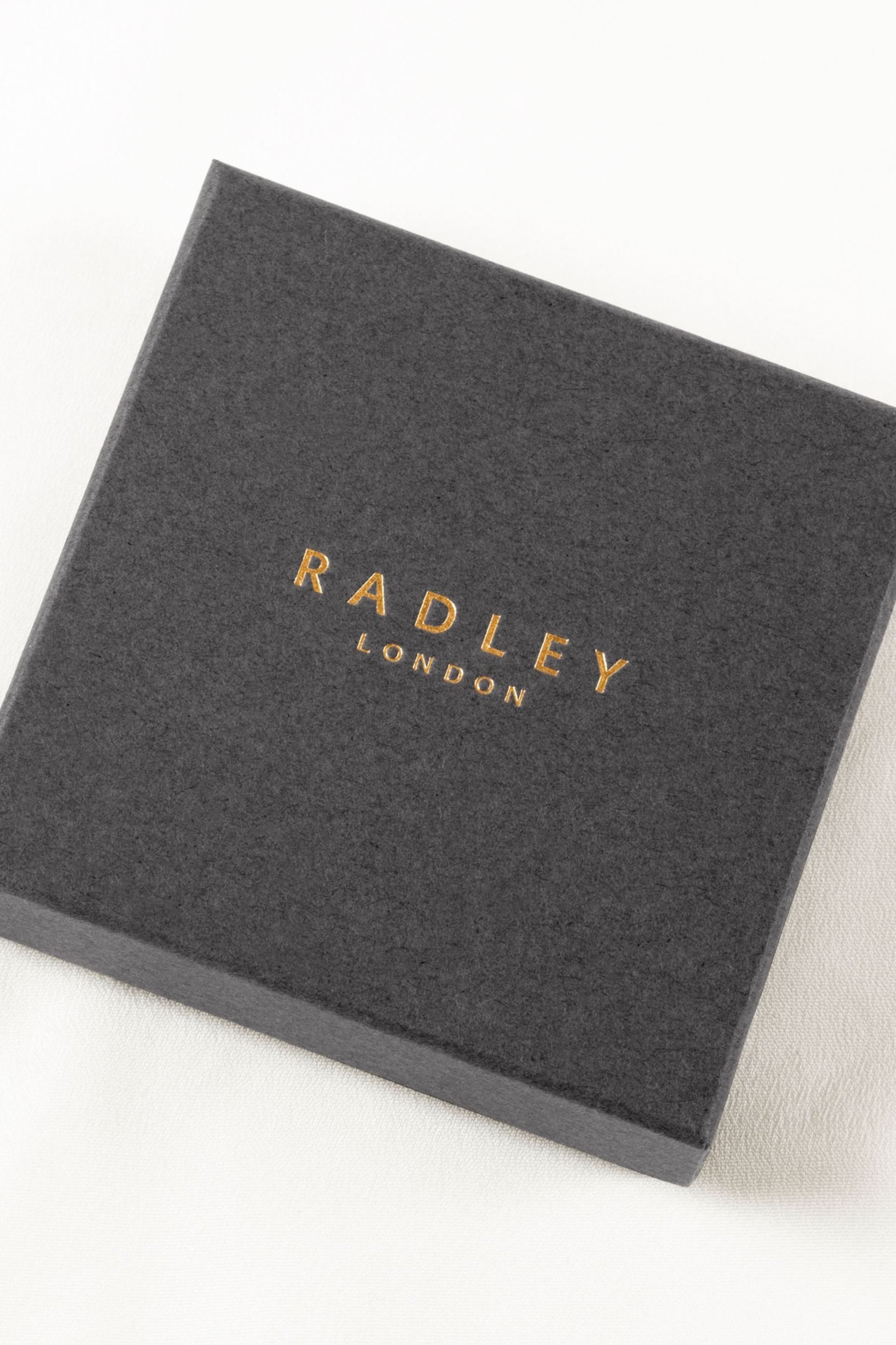 Radley Ladies Baylis Road 18ct Rose Gold Tone Sterling Silver Clear Stone Heart Bracelet - Image 4 of 4