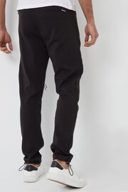 Threadbare Black Cargo Style Utility Joggers - Image 2 of 4