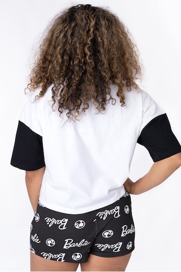 Vanilla Underground Black Ladies Barbie Print Licensing Short Pyjamas