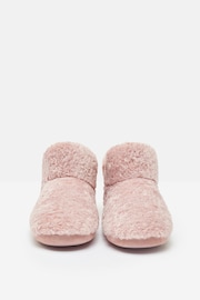 Joules Cabin Luxe Pink Faux Fur Slipper Boots - Image 4 of 7