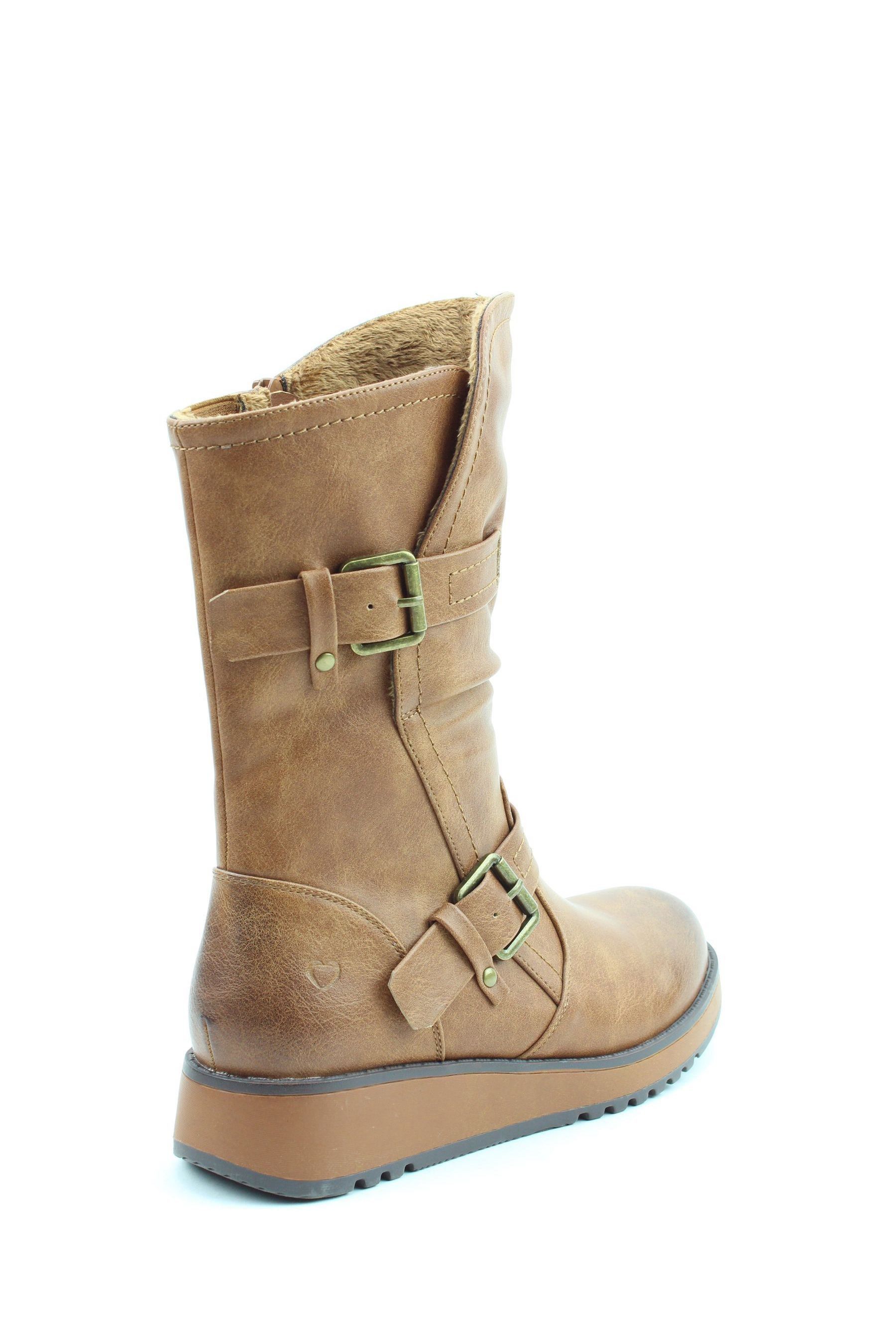 Vegan mid calf boots best sale