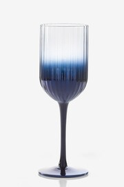 Set of 4 Navy Celeste Wine Glasses - Image 3 of 3