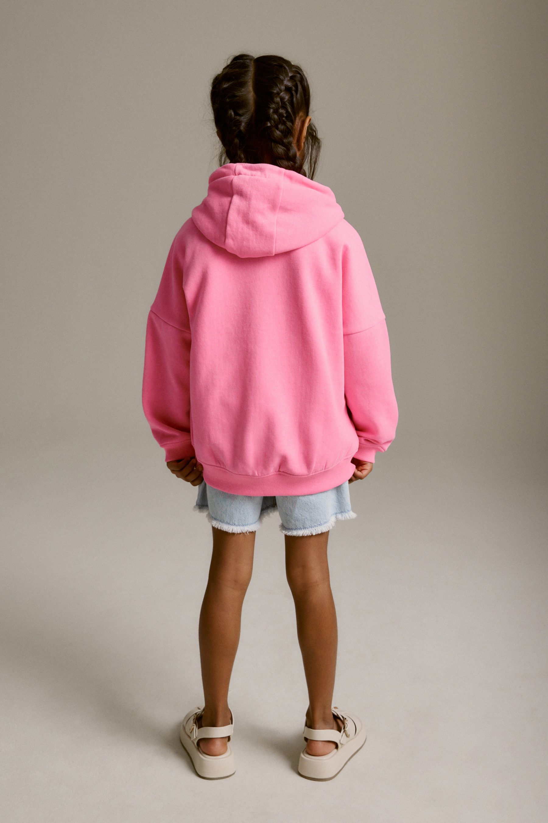 Buy Neon Pink Zip Through Hoodie 3 16yrs from Next Ukraine