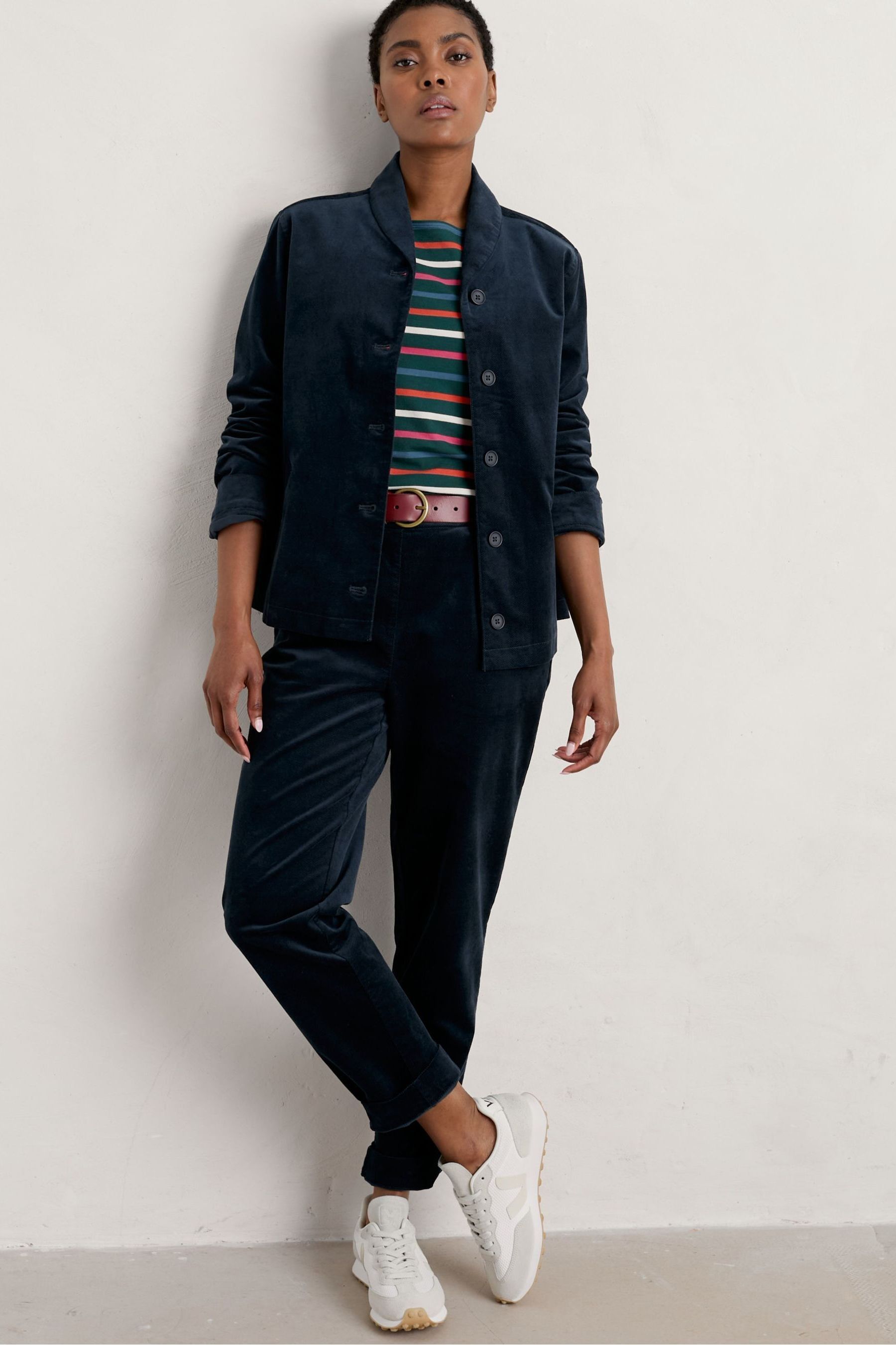 Buy Seasalt Cornwall Blue Brightwork Moleskin Jacket from Next Luxembourg