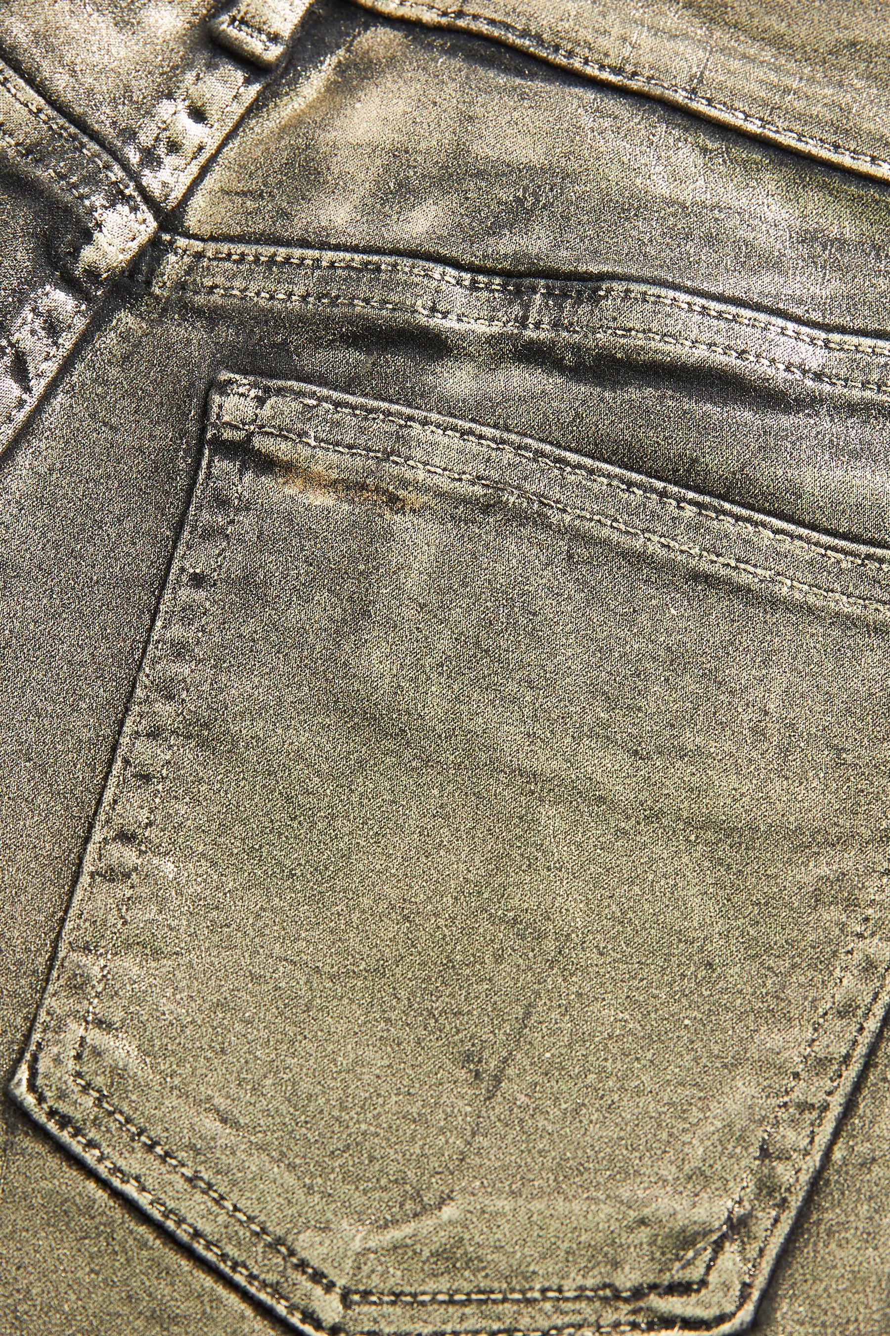 Gold coated jeans clearance
