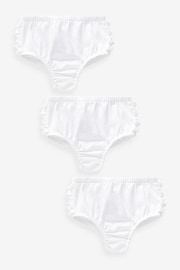 White 3 Pack Baby Knickers (0mths-2yrs) - Image 1 of 4