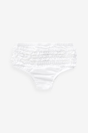 White 3 Pack Baby Knickers (0mths-2yrs) - Image 3 of 4