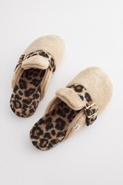 Cream Teddy Borg Buckle Mule Slippers - Image 4 of 7