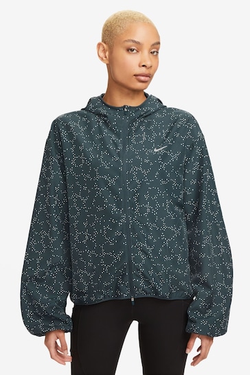 Nike Dark Green Dri-Fit Running Jacket