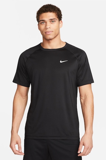 Nike Black/Grey Ready Short Sleeve Training T-Shirt