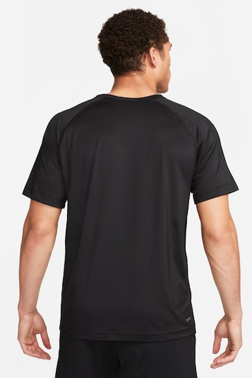 Nike Black/Grey Ready Short Sleeve Training T-Shirt