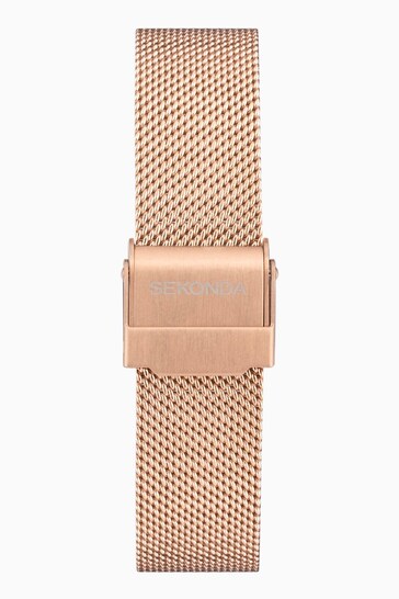 Sekonda Connect Rose Gold Mesh Stainless Steel Strap Smart Watch