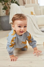 Blue Star Cosy Baby Sweatshirt And Joggers 2 Piece Set - Image 3 of 11