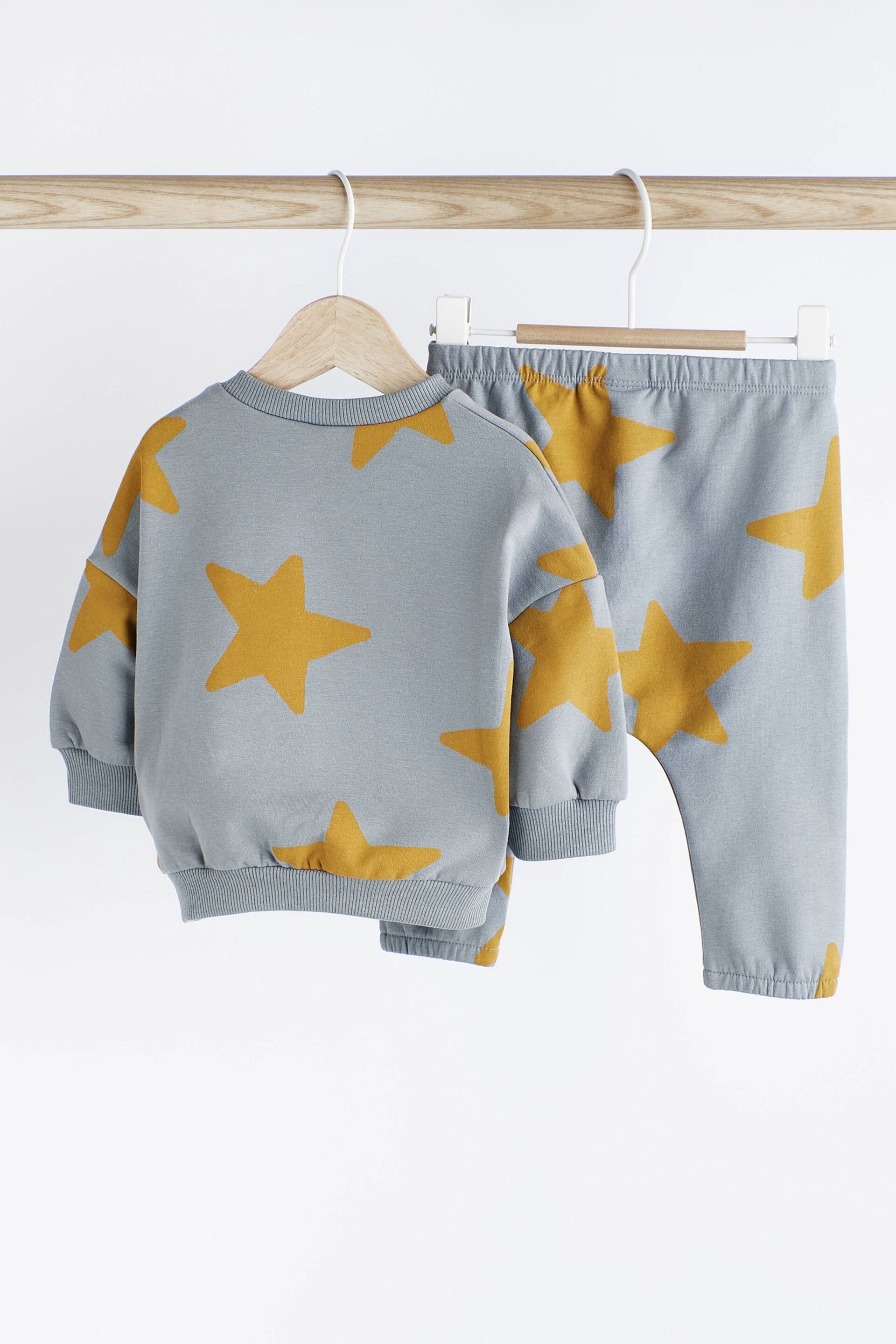 Blue Star Cosy Baby Sweatshirt And Joggers 2 Piece Set - Image 5 of 11