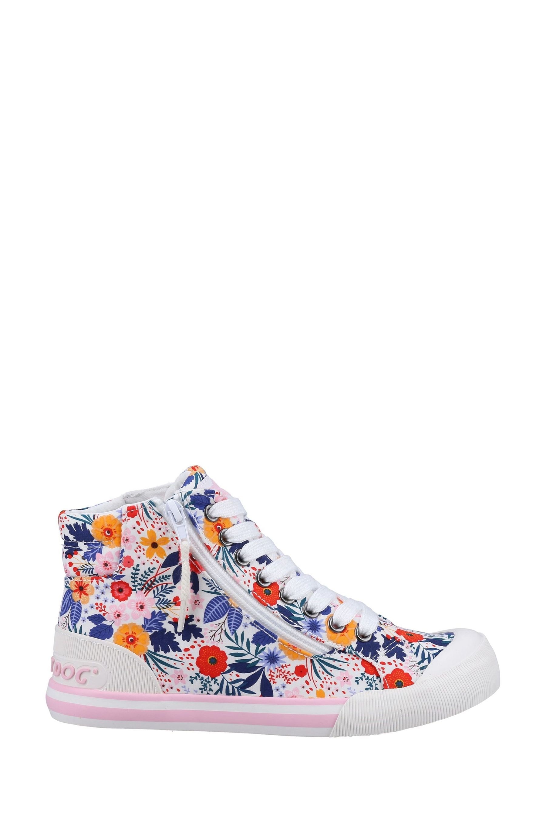 Rocket Dog Womens Jazzin Malden Floral Trainers White