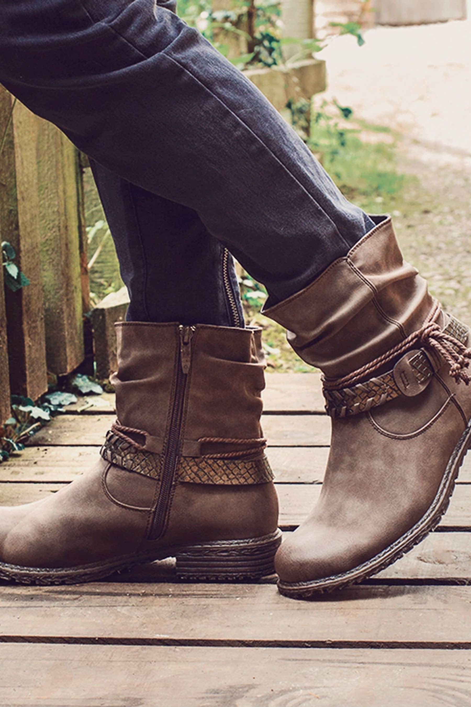 Buy Pavers Brown Ladies Slouch Fit 