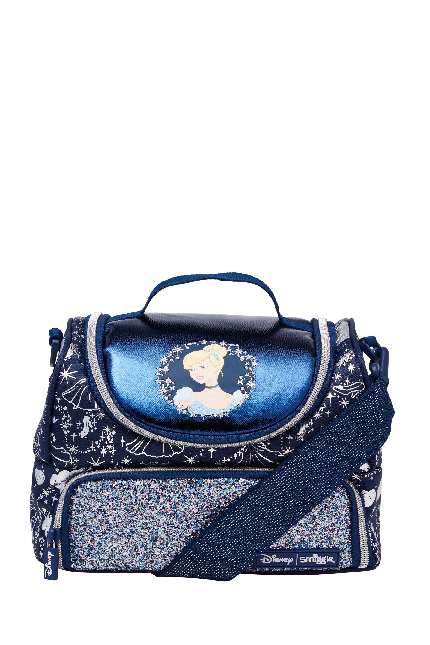 Buy Smiggle Blue Disney Princess Double Decker Lunchbox with Strap from the Next UK online shop
