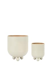 Gallery Home Grey Palermo Planter Set of 2 - Image 3 of 3