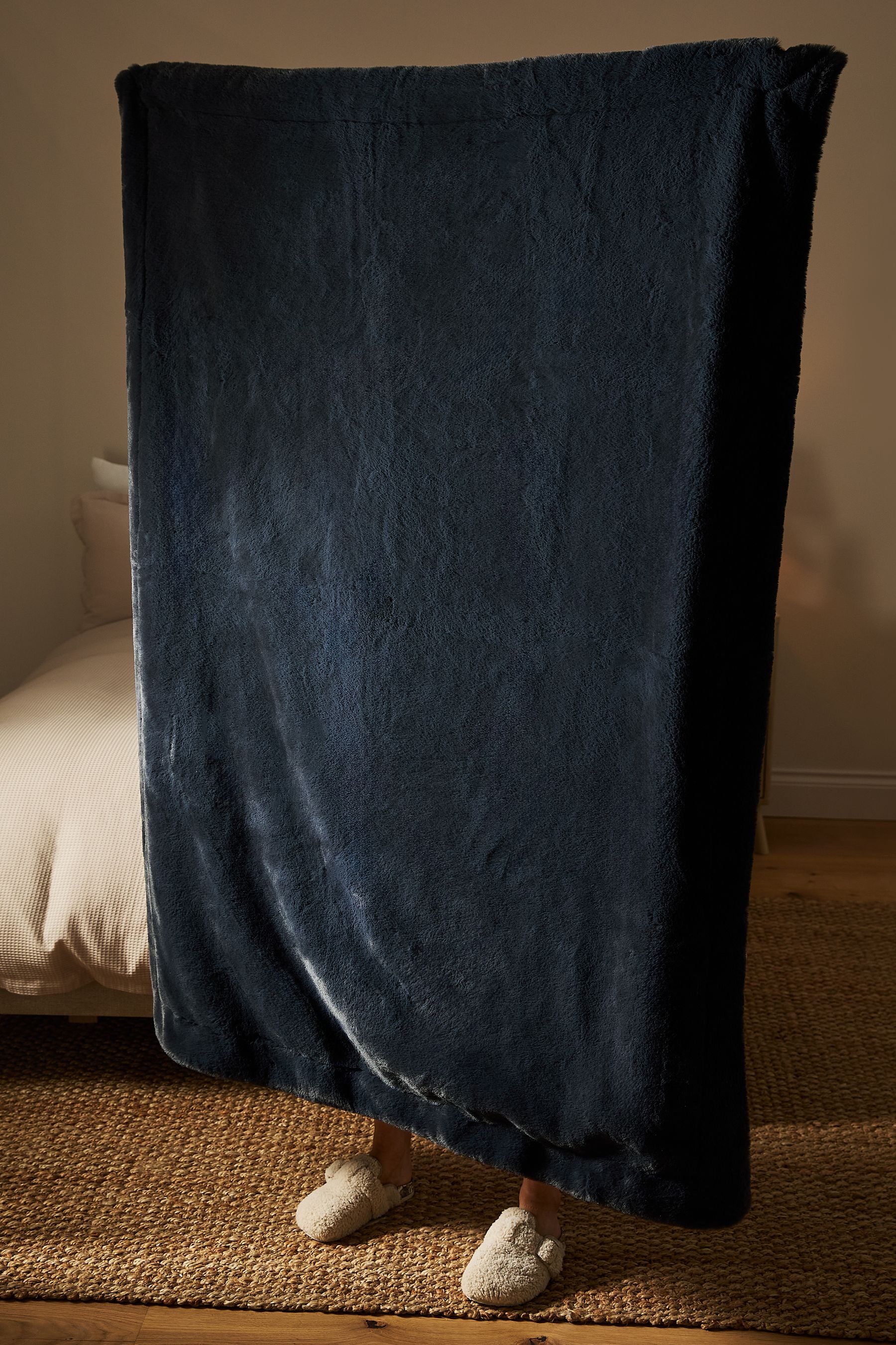 Next blue throw outlet