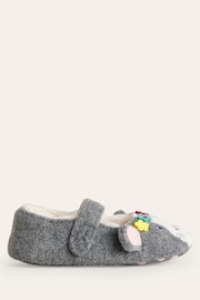 Boden Grey Guinea Pig Slippers - Image 2 of 3