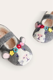 Boden Grey Guinea Pig Slippers - Image 3 of 3