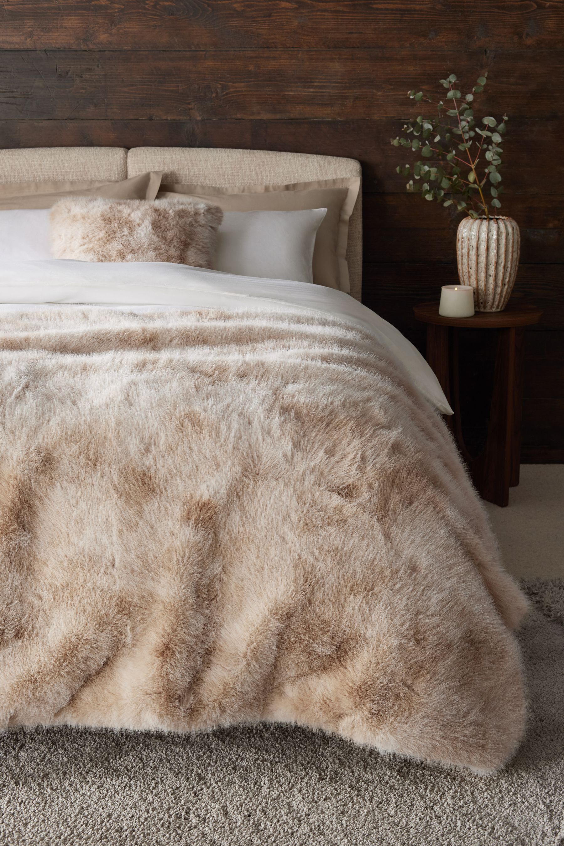 Next fur throw sale