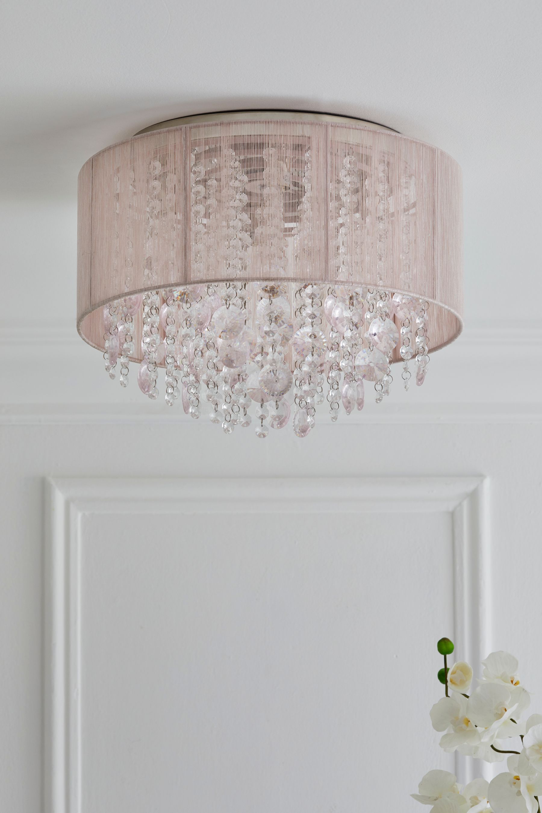 Pink flush shop ceiling light