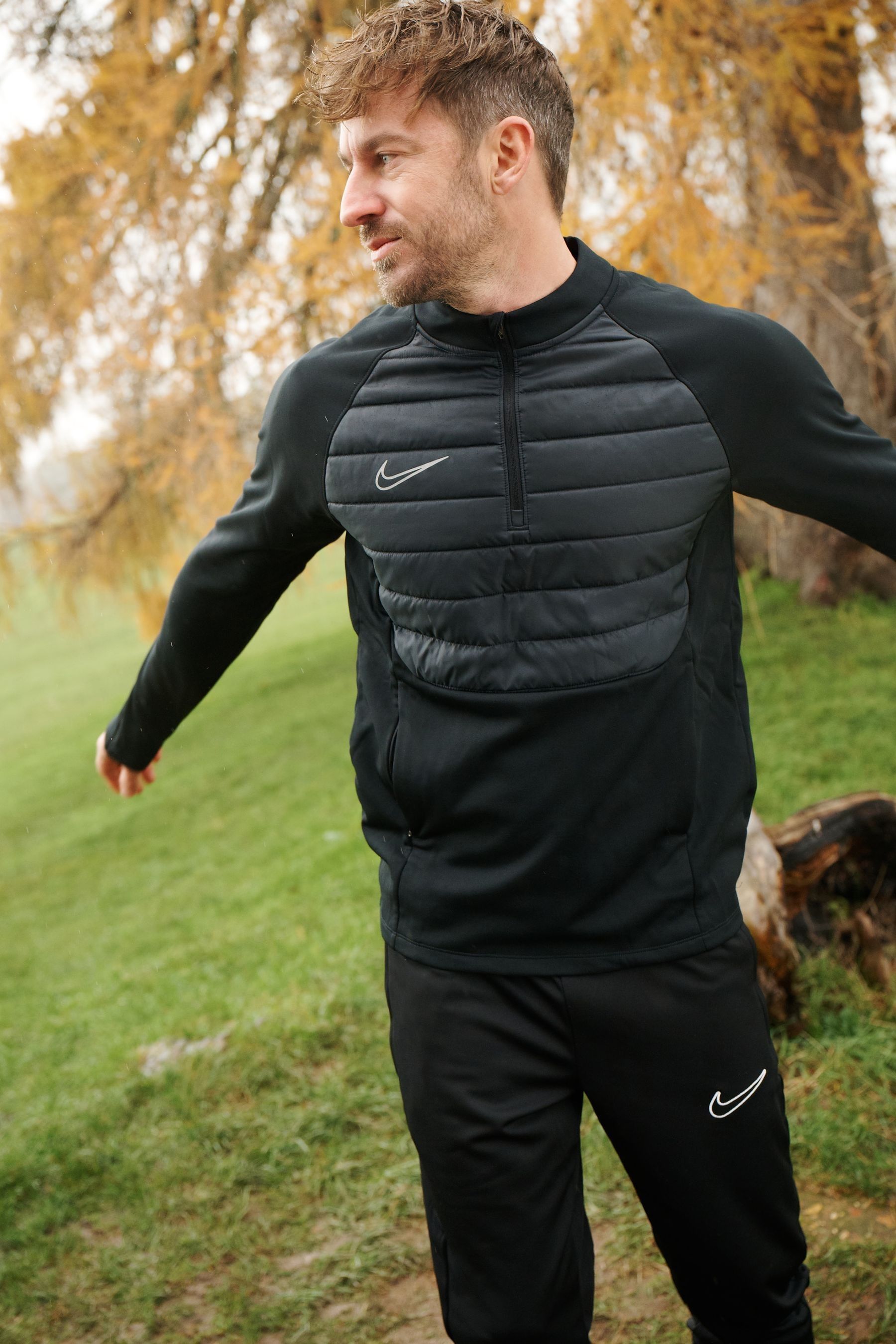 Nike academy half zip top shop