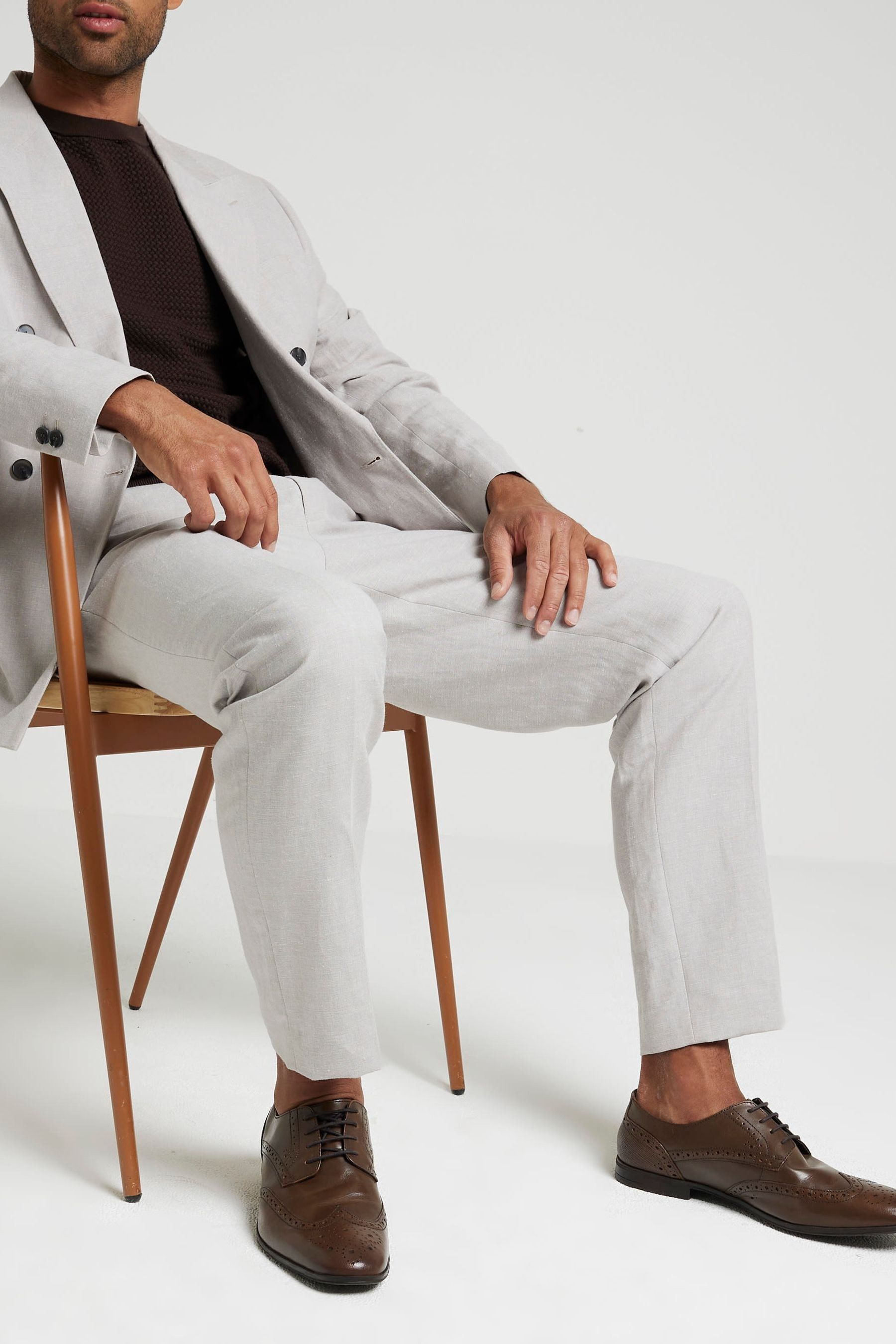 River island tan brogues clearance