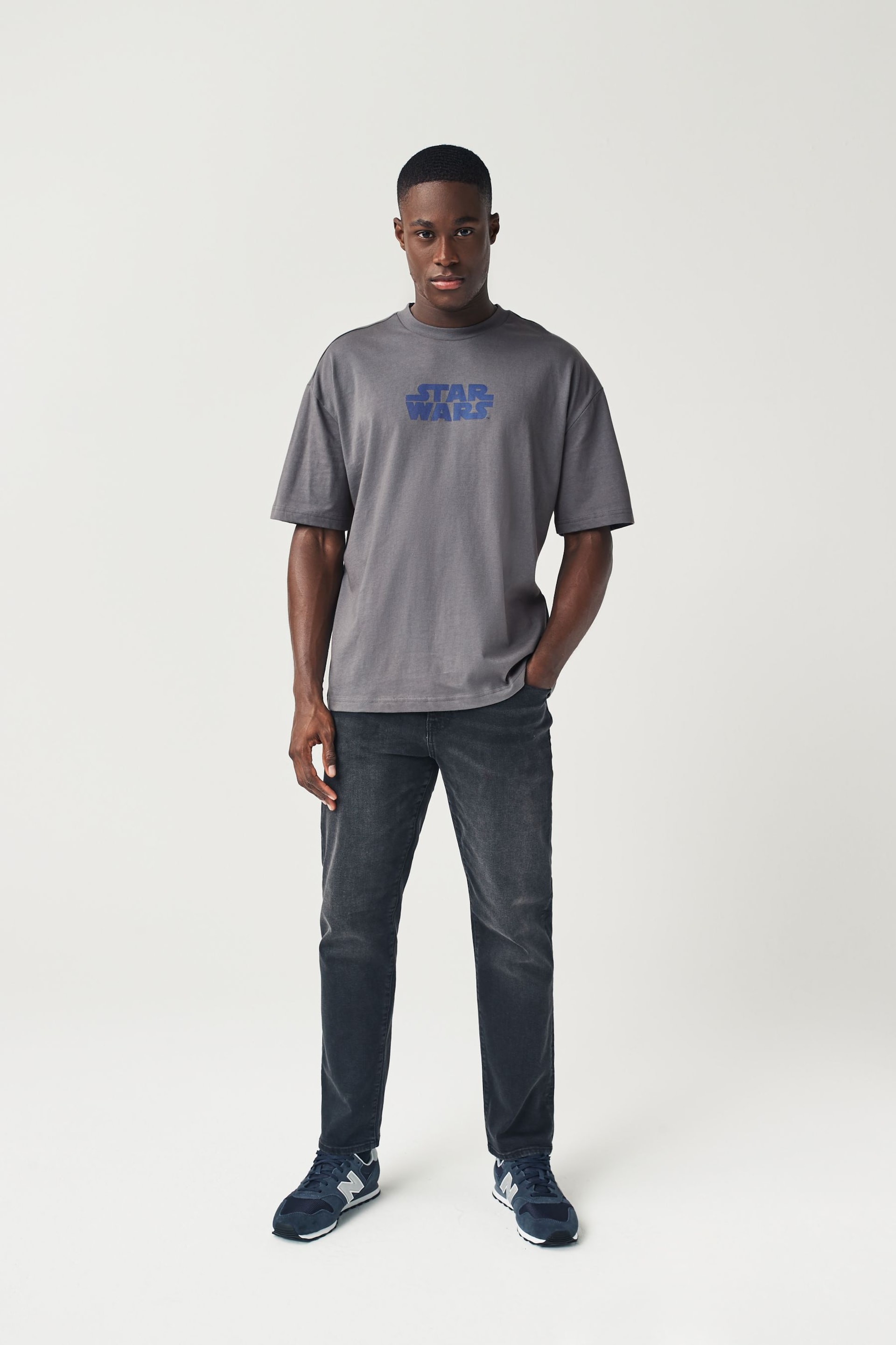 Grey Star Wars Licence T-Shirt - Image 3 of 7