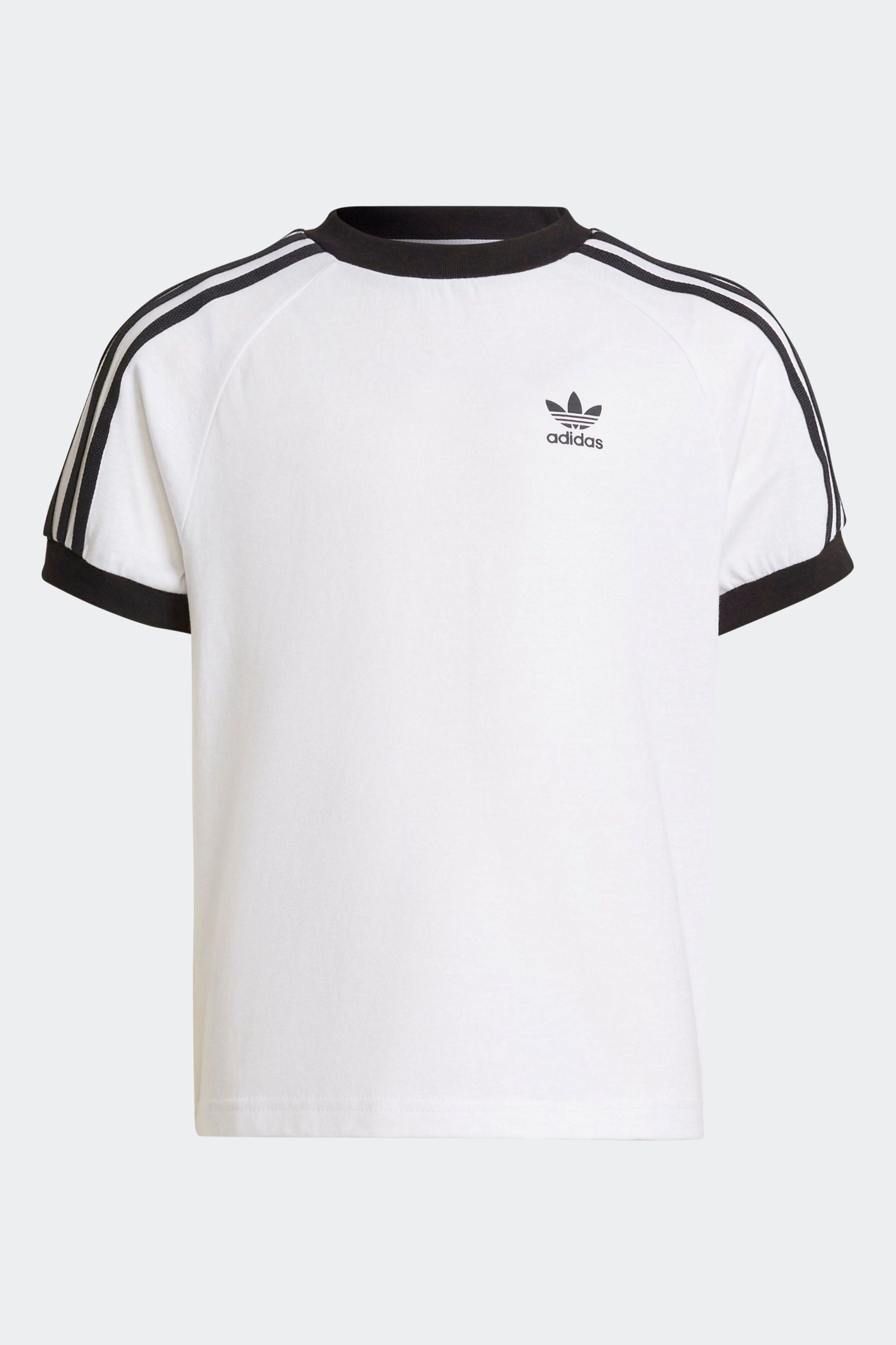 Buy adidas Originals White Adicolour 3 Stripes T Shirt from the Next UK online shop
