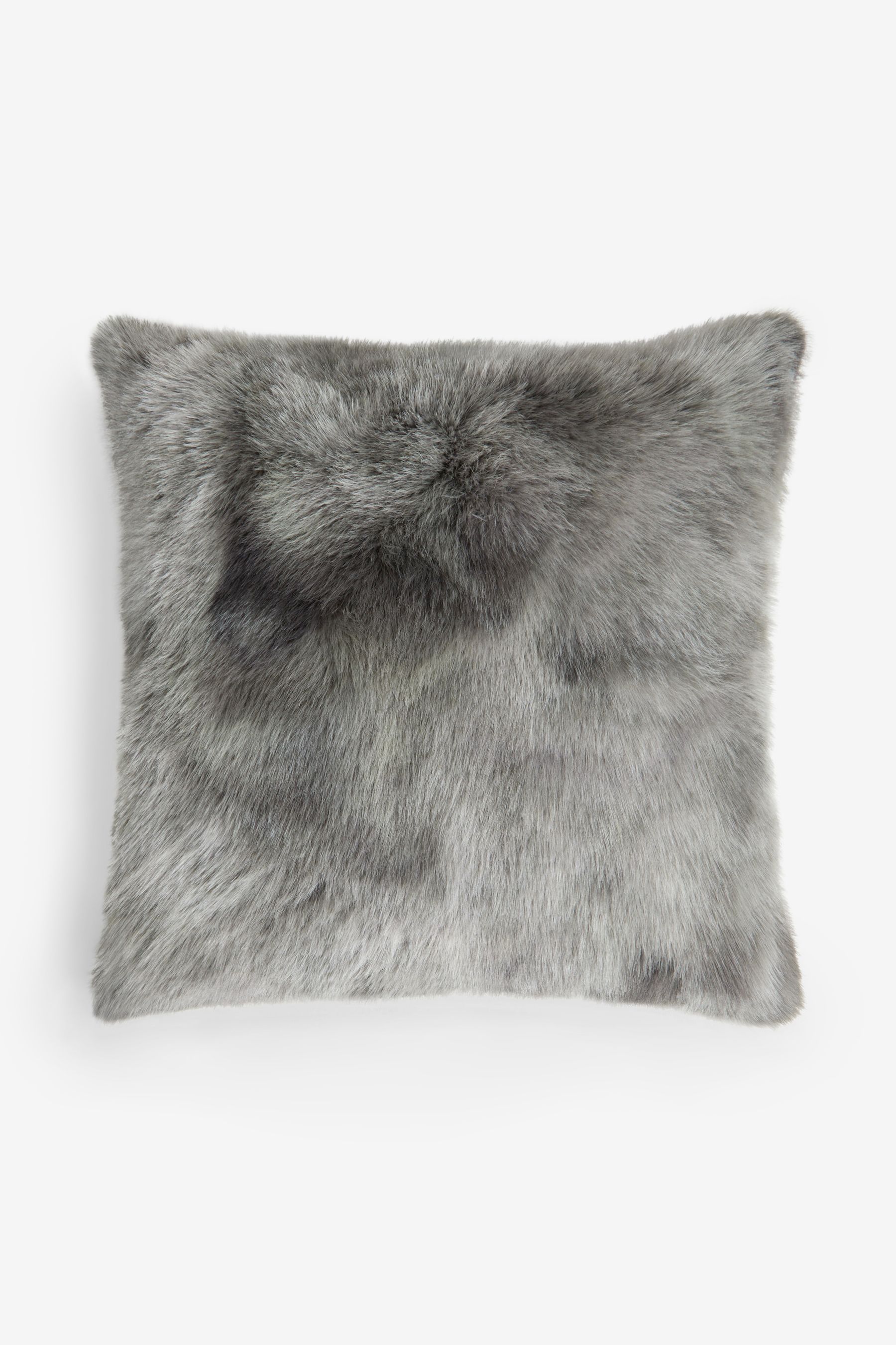 Buy Charcoal Grey 59 x 59cm Loulou Faux Fur Cushion from Next USA