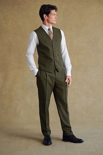 Barbour® Green Donegal Waistcoat