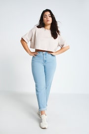 Simply Be Light Blue 24/7 Boyfriend Jeans - Image 2 of 5