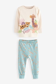 Multi Safari Animal Pyjamas 3 Pack (9mths-8yrs) - Image 8 of 12