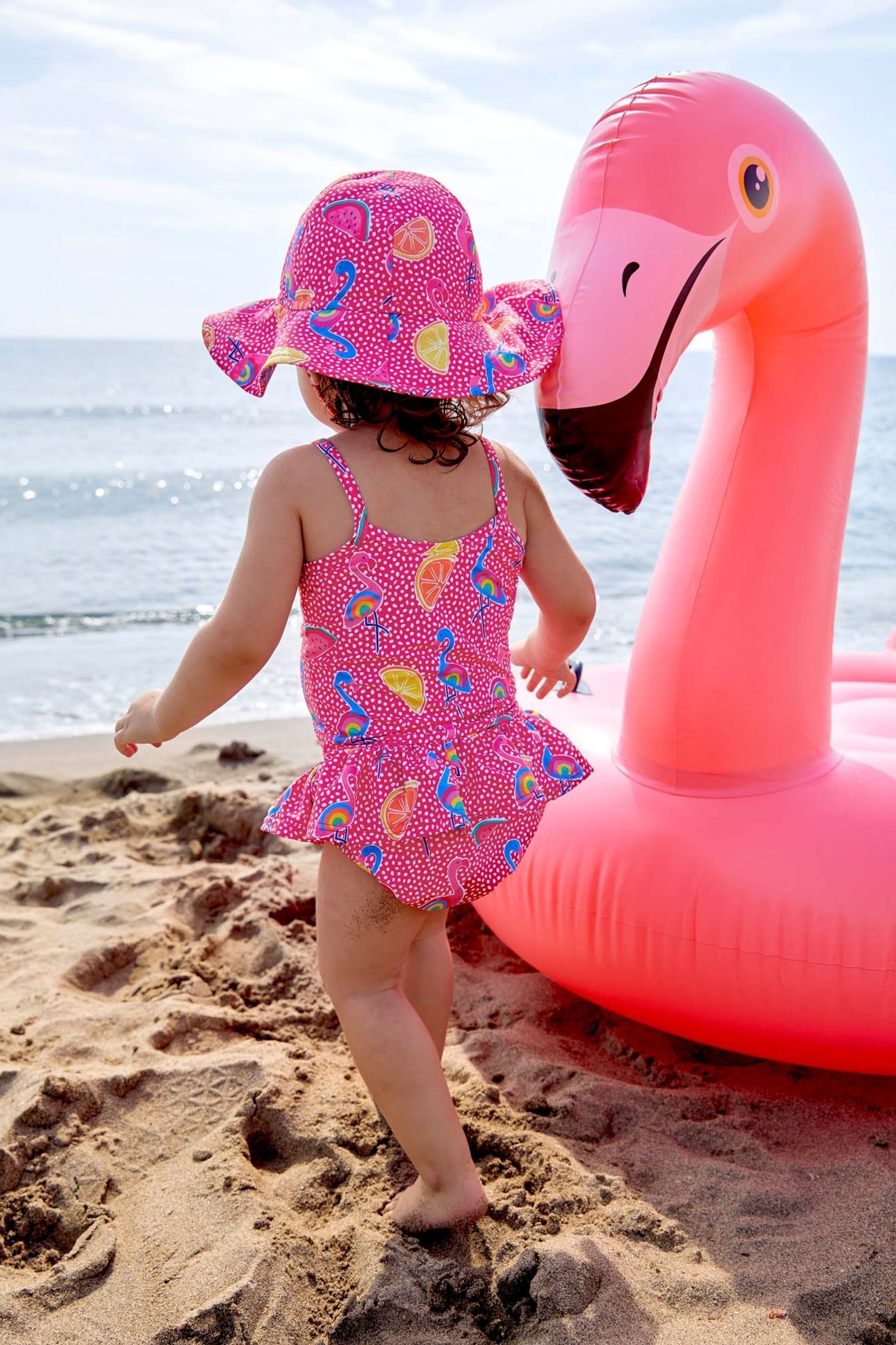 Baby 2025 flamingo swimsuit
