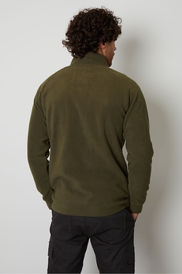 Threadbare Green Zip Up Microfleece Jacket