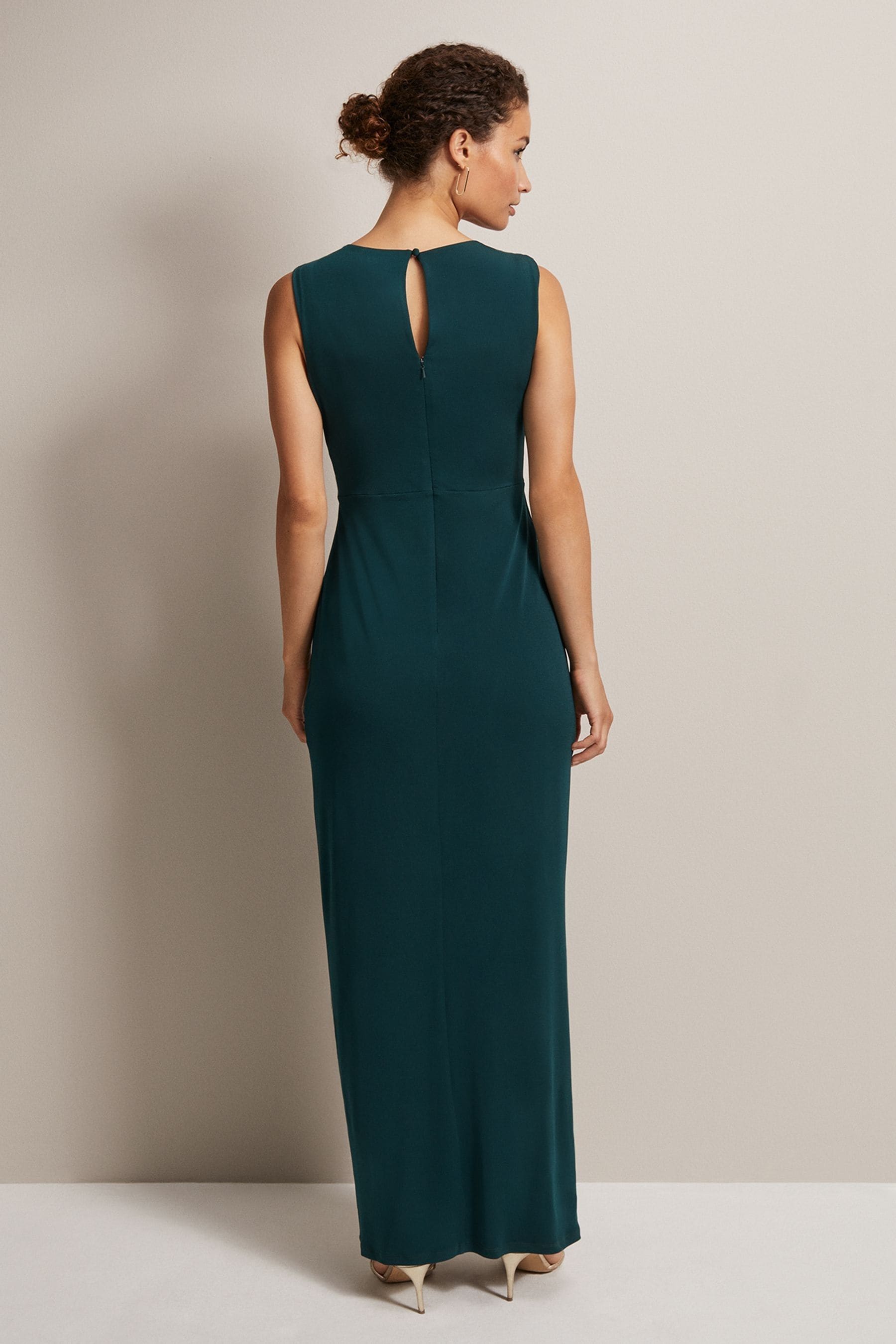 Maxi dark deals green dress