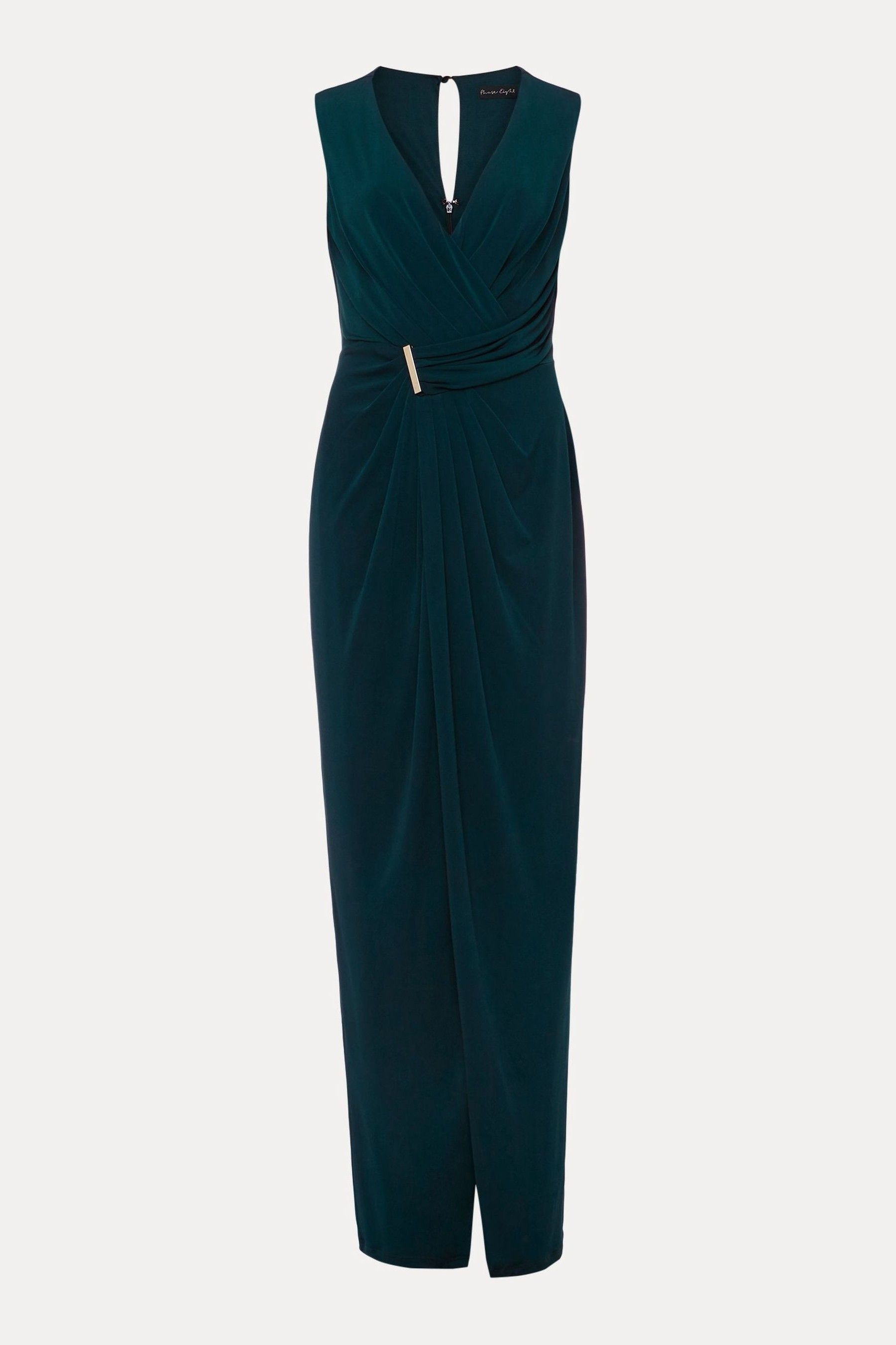 Buy Phase Eight Green Christabel Dark Green Maxi Dress from the