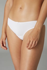 Black/White/Nude Thong Microfibre Knickers 7 Pack - Image 3 of 8