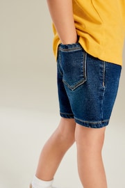 Dark Wash Jersey Denim Pull-On Shorts (3mths-7yrs) - Image 3 of 5