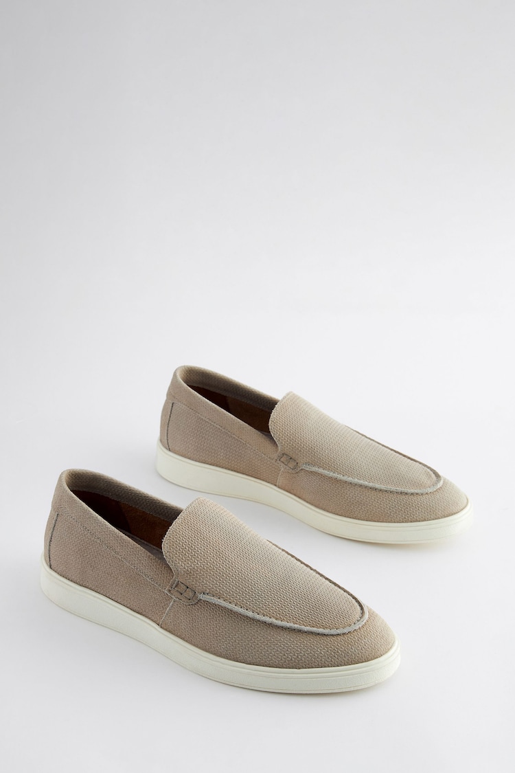 Темно-песочный - Suede Casual Loafers - Image 1 of 4