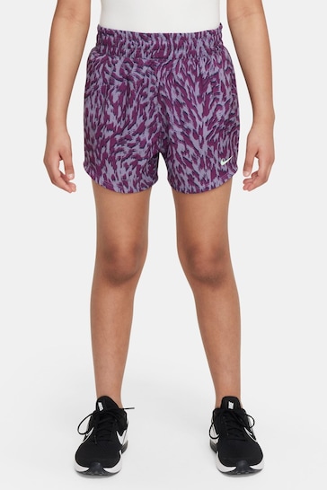 Nike Purple One Woven High Rise Shorts