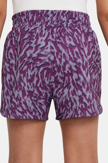 Nike Purple One Woven High Rise Shorts