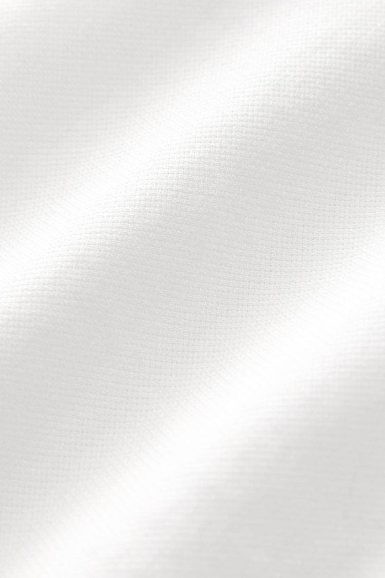 White Soft Touch Long Sleeve 100% Cotton Shirt - Image 7 of 7