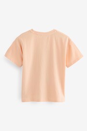 Apricot Orange Sequin Butterfly Graphic T-Shirt (3-16yrs) - Image 2 of 3