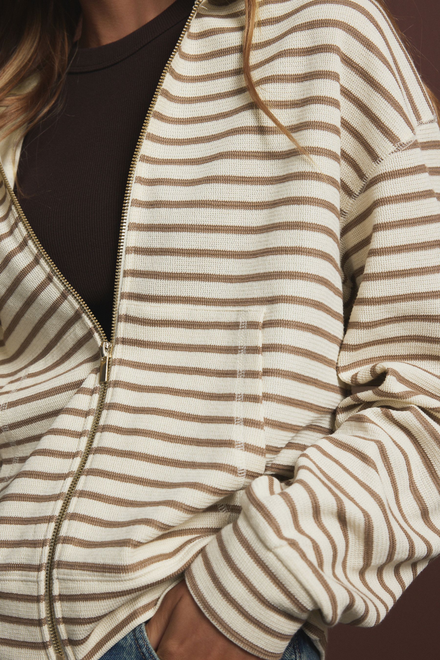Buy Neutral Tan Lightweight Summer Zip Through Hoodie from the Next UK online shop