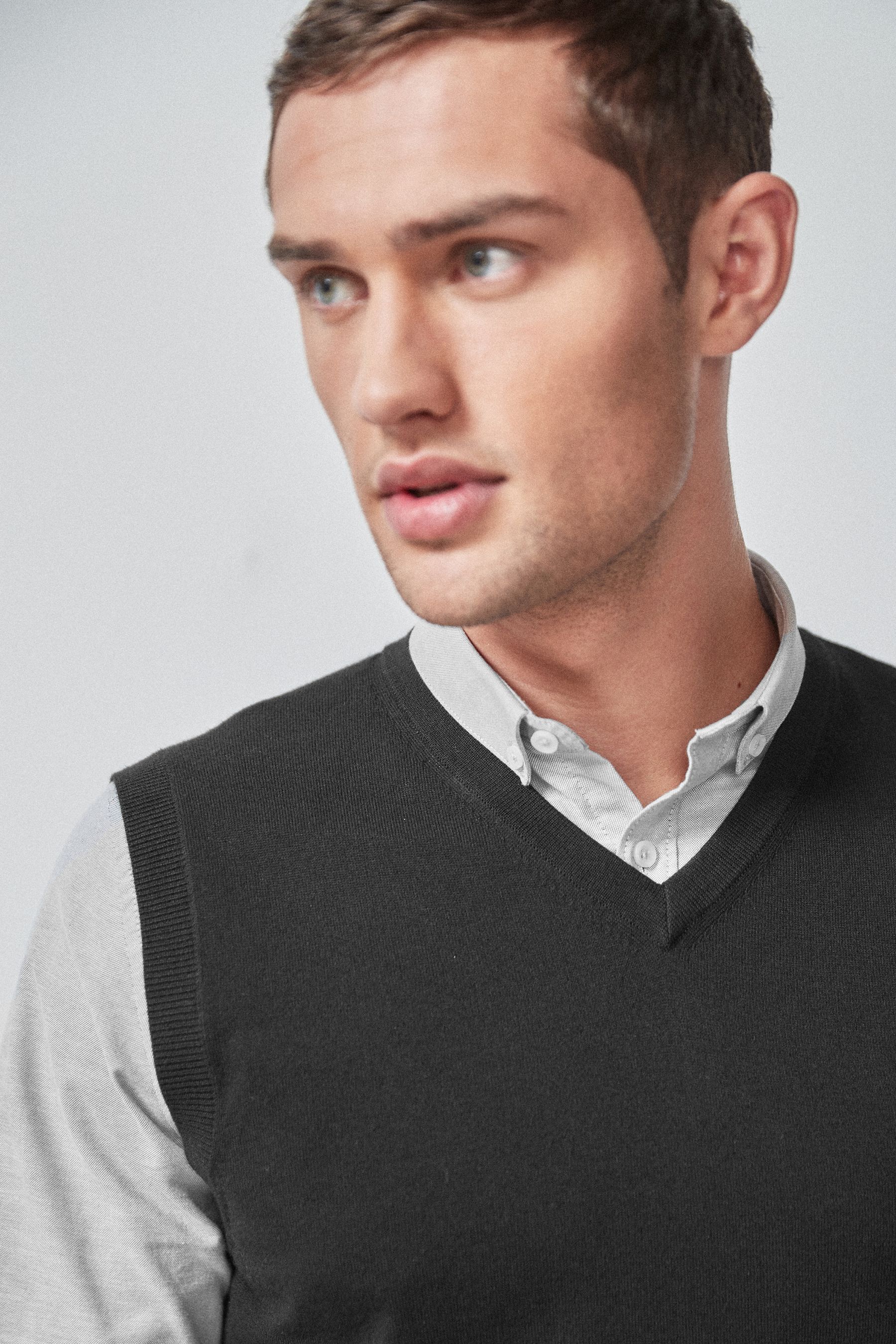 Sleeveless jumper discount mens next