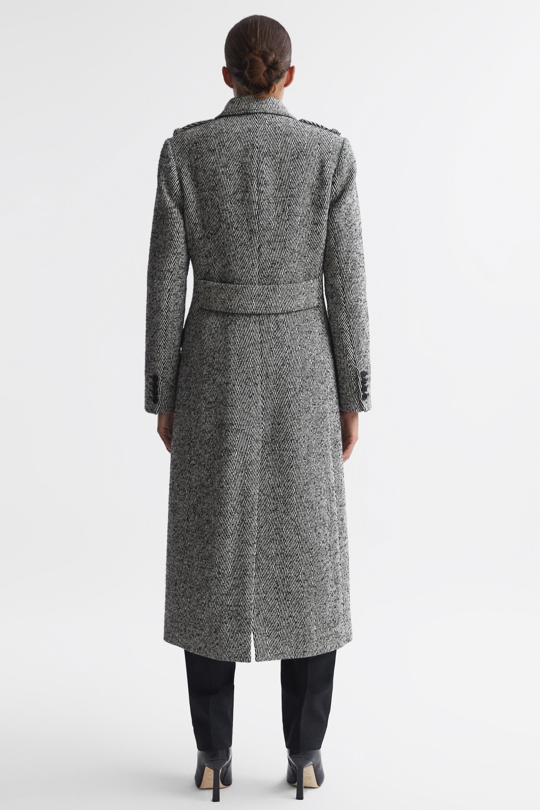 Next grey herringbone coat clearance