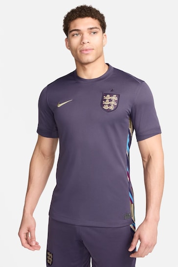 Nike Purple Dri-FIT England Stadium Away Football Shirt
